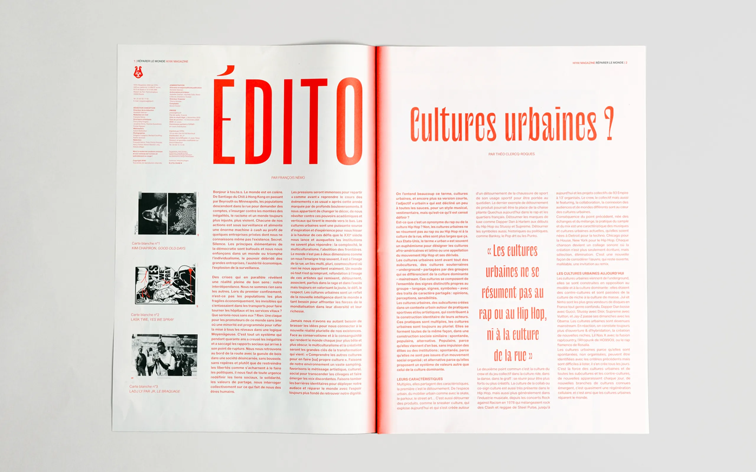 Hiya - Magazine Cultures urbaines - Edito