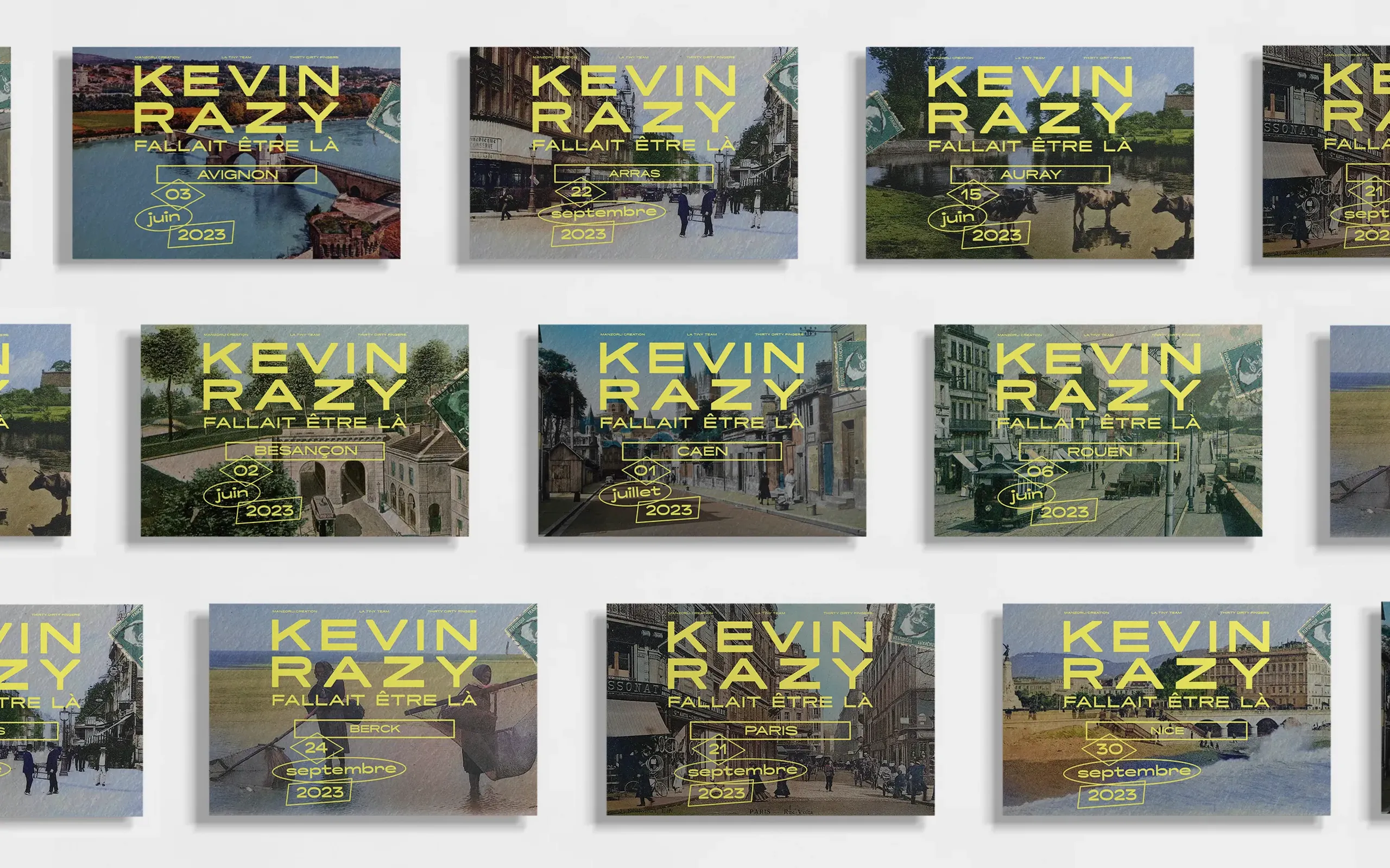 Kevin Razy - Fallait etre la - Carte postale tournée