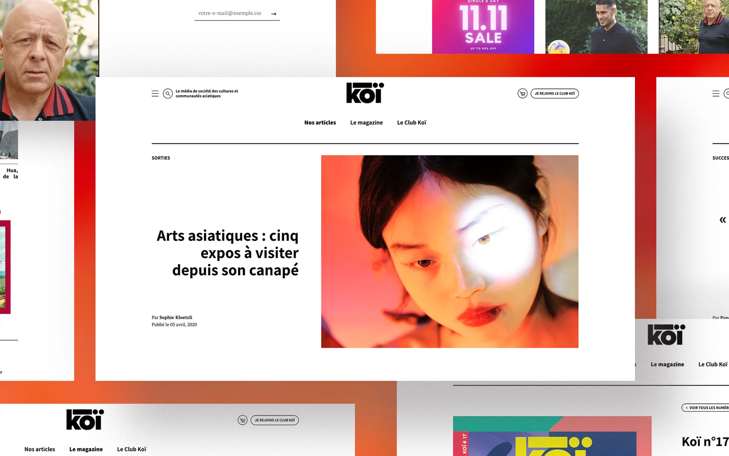 Koi-Magazine-Interface-Website