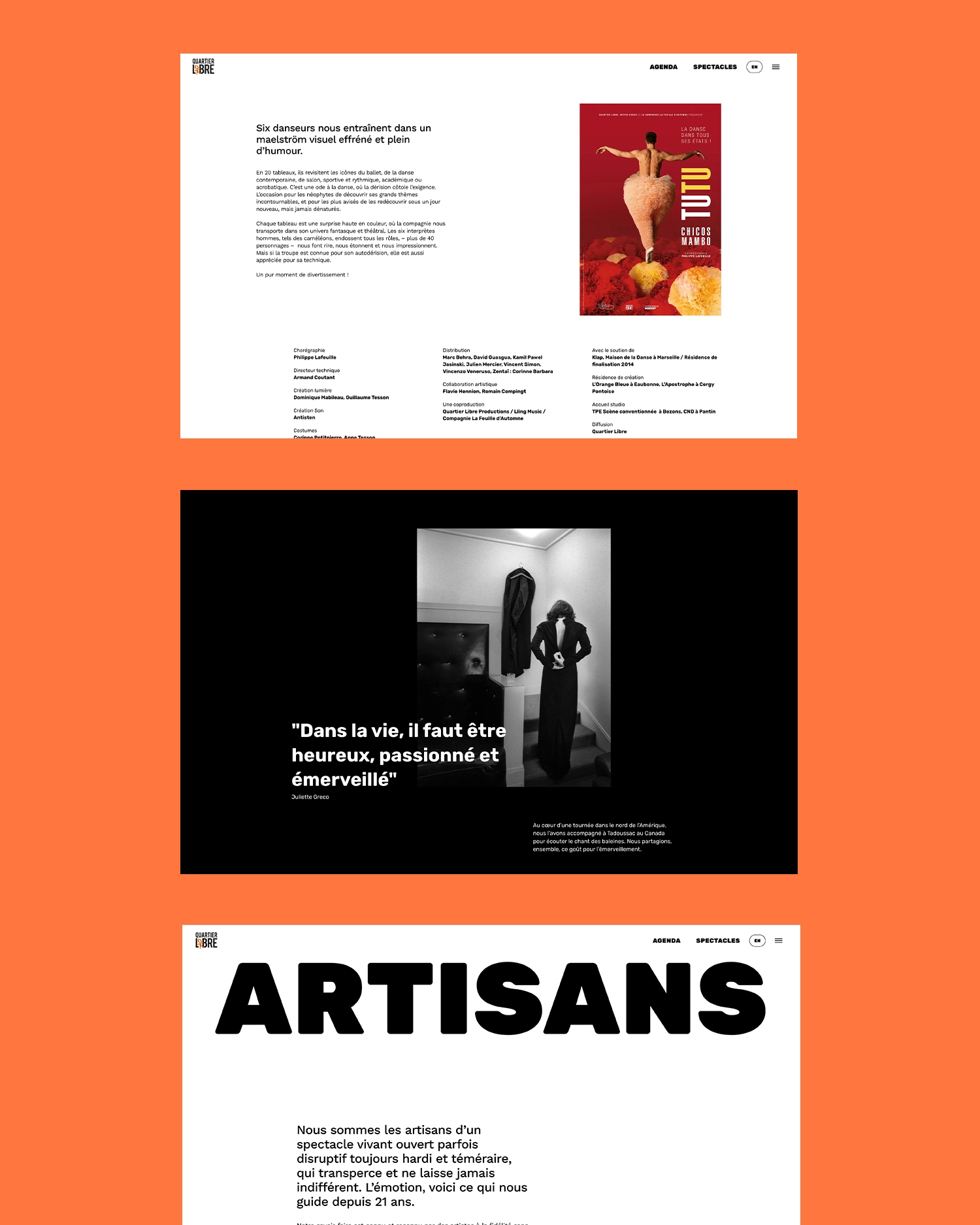 TDF-Quartier Libre Production – Website – 1